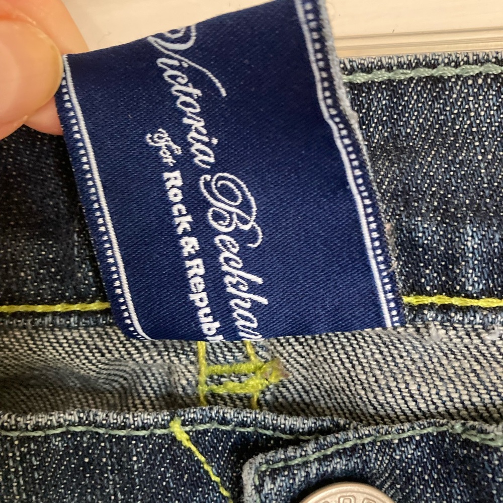 Victoria Beckham Dark Blue Straight Leg Jeans - Picture 8 of 9